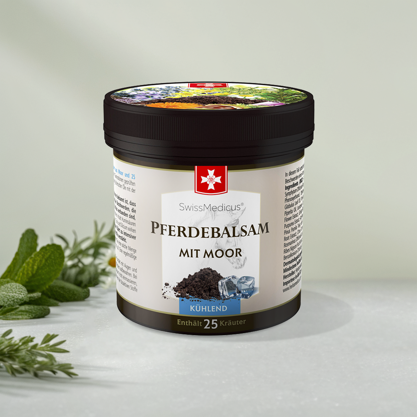 Pferdebalsam kühlend mit Torf