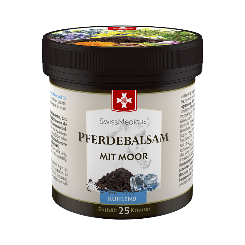 Pferdebalsam kühlend mit Torf
